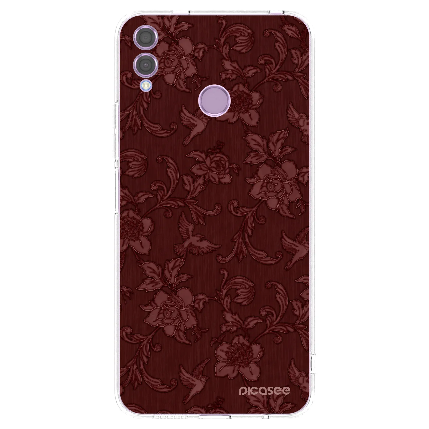 Picasee διαφανής θήκη σιλικόνης Honor 8X - Red Elegance