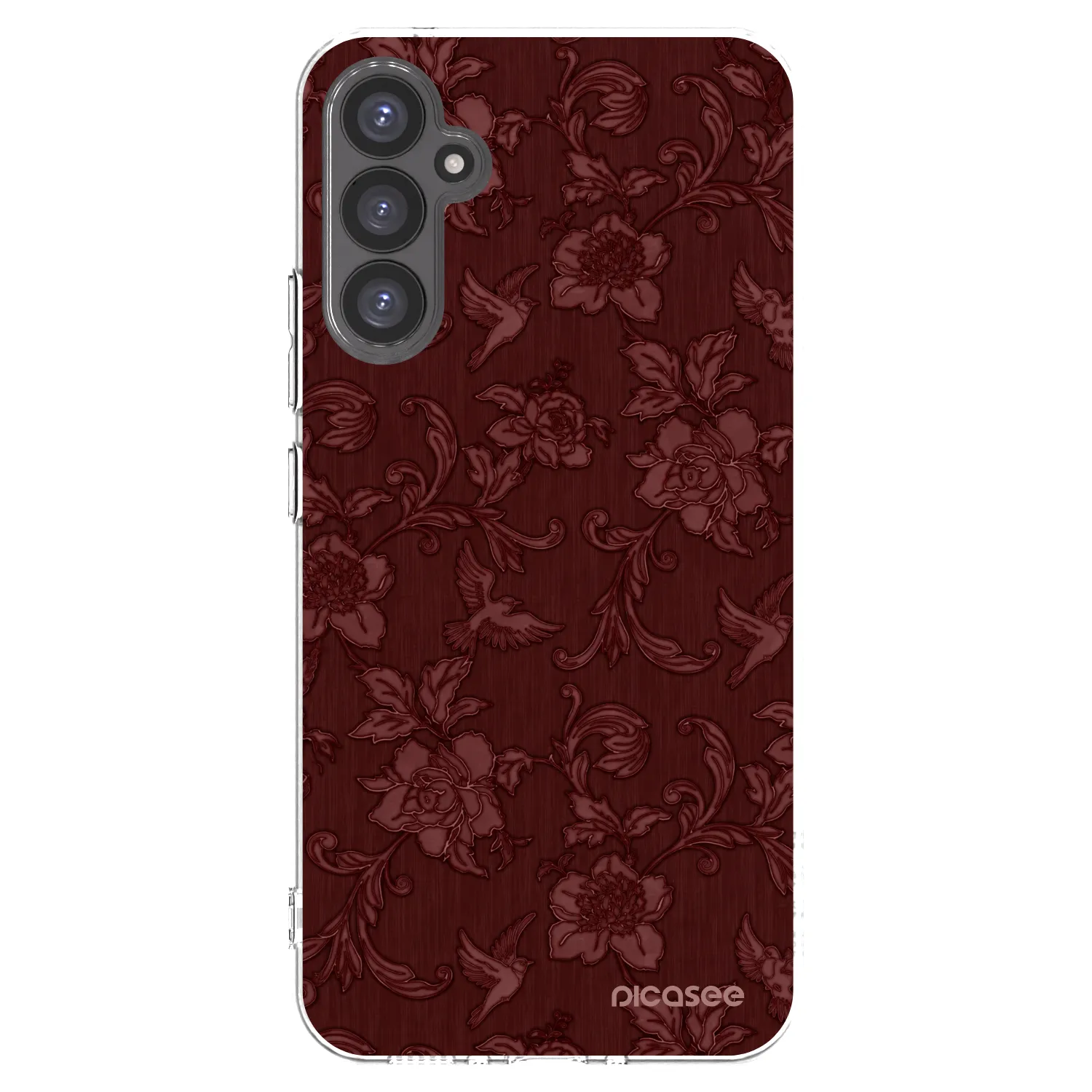 Picasee διαφανής θήκη σιλικόνης Samsung Galaxy A34 5G A346B - Red Elegance