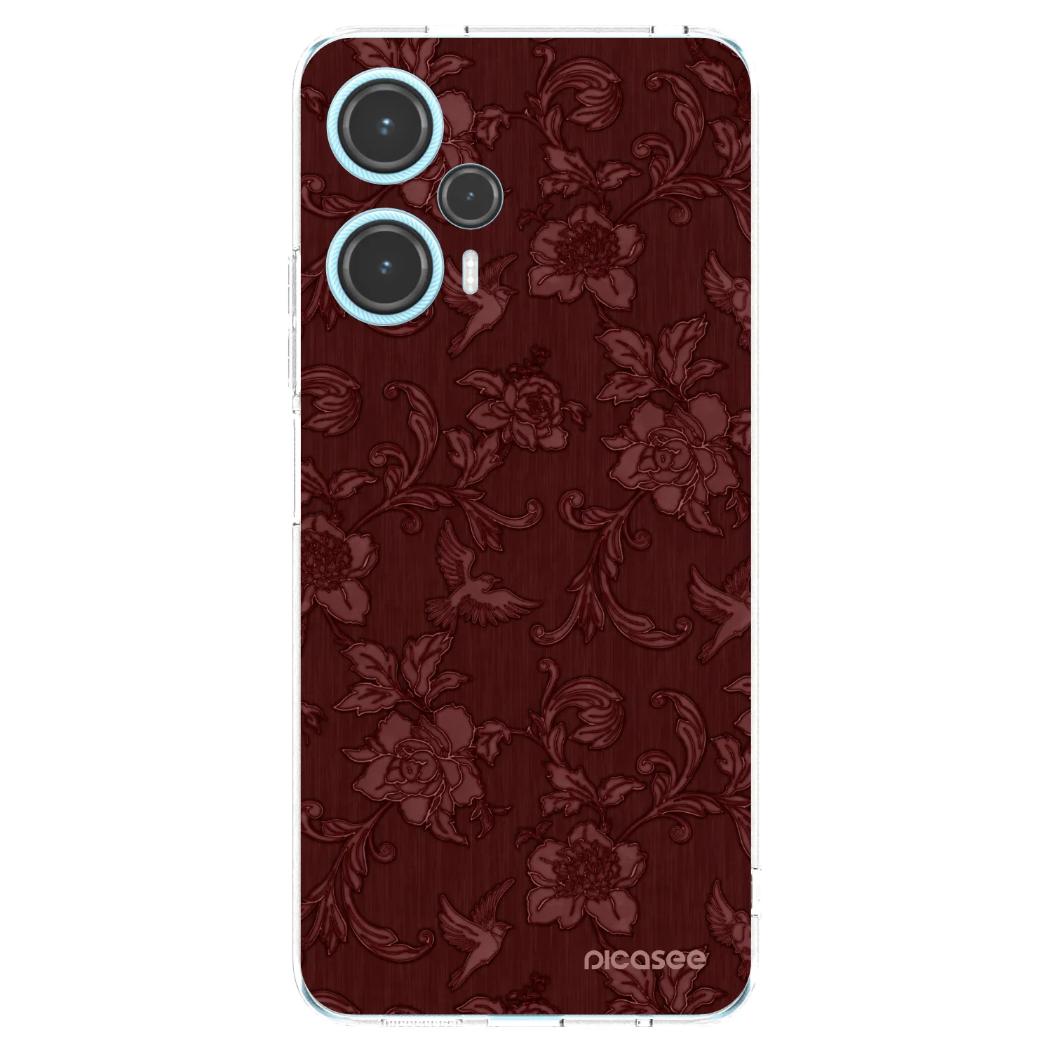 Picasee διαφανής θήκη σιλικόνης Xiaomi Poco F5 - Red Elegance
