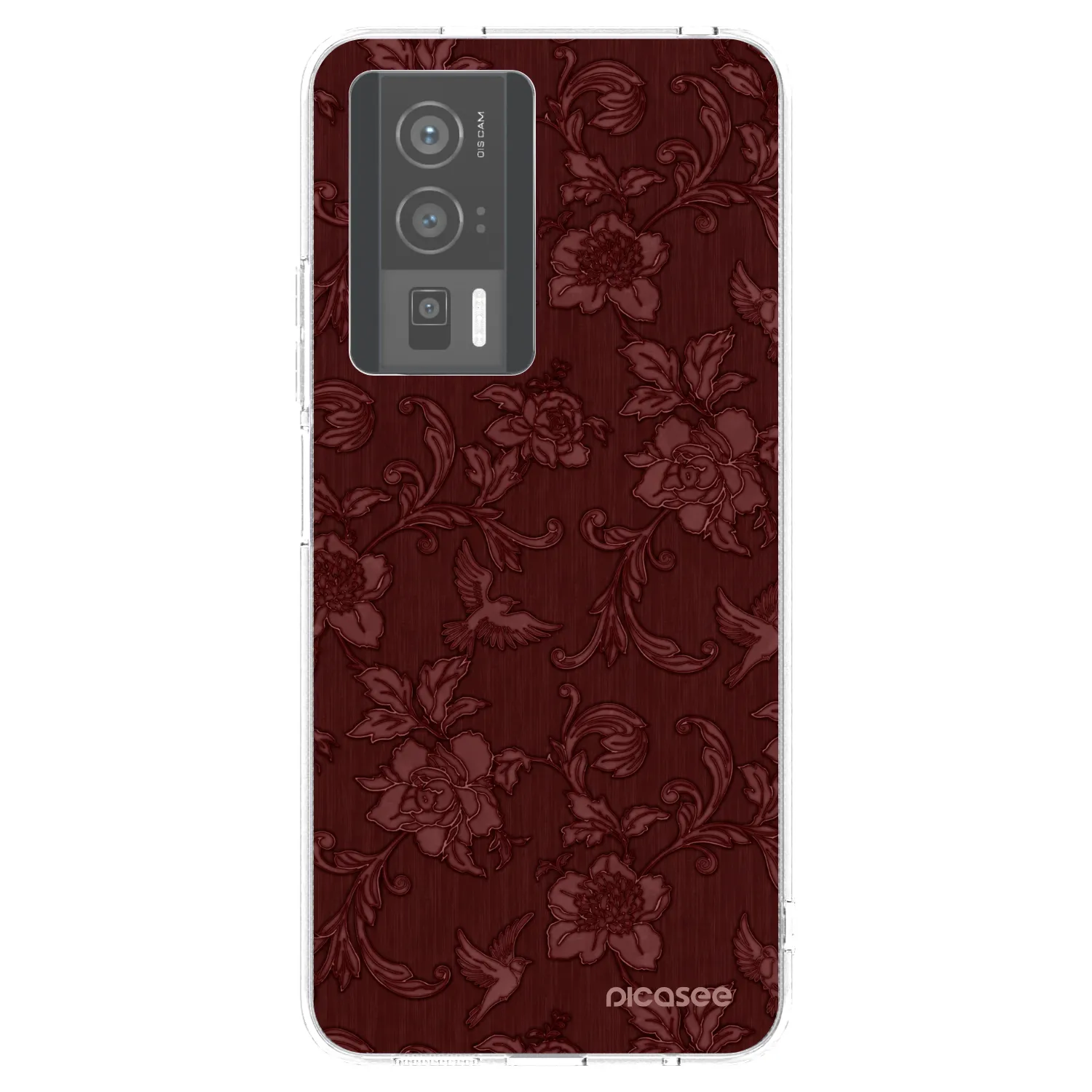 Picasee διαφανής θήκη σιλικόνης Xiaomi Poco F5 Pro 5G - Red Elegance