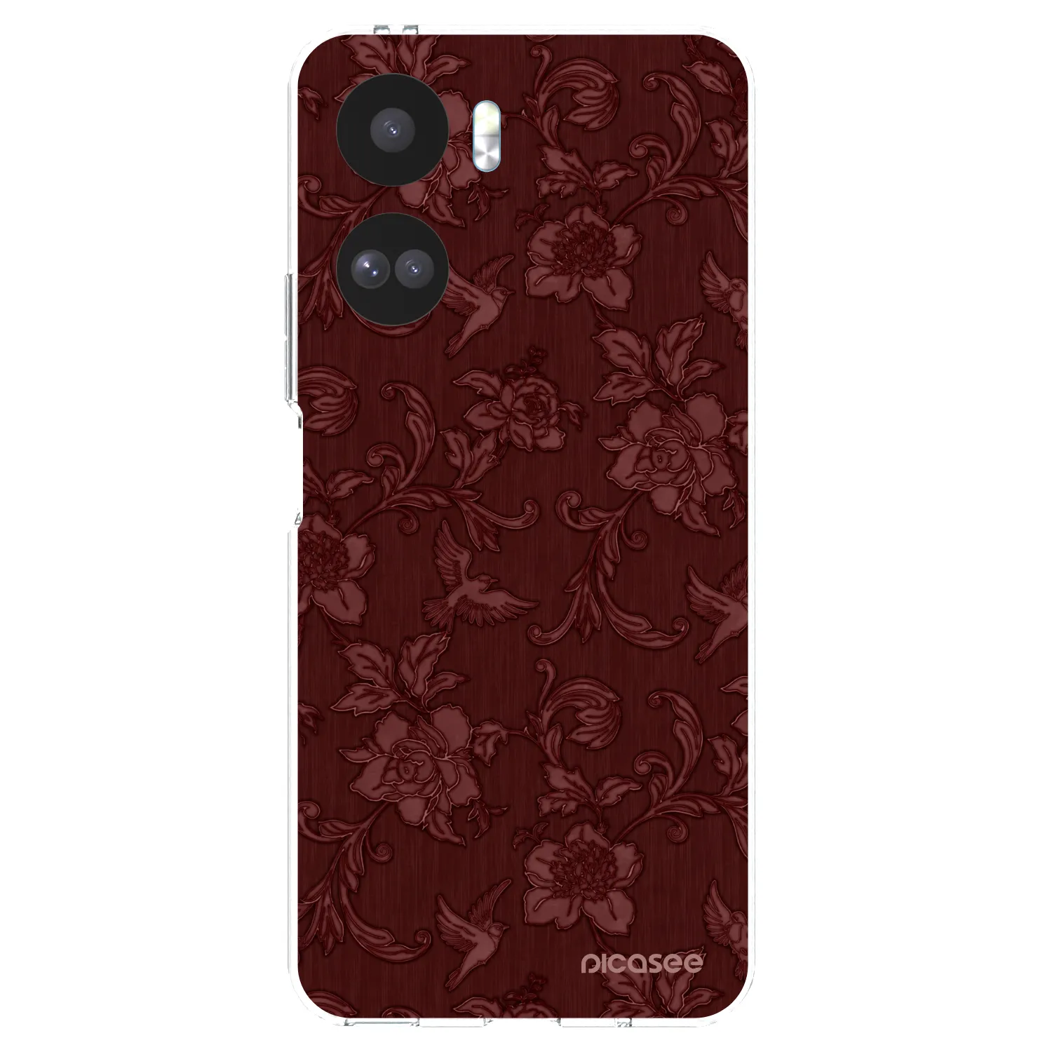 Picasee διαφανής θήκη σιλικόνης Honor 90 Lite 5G - Red Elegance