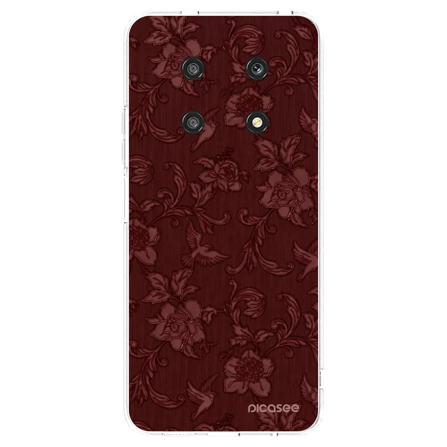 Picasee διαφανής θήκη σιλικόνης Honor Magic4 Lite 5G - Red Elegance