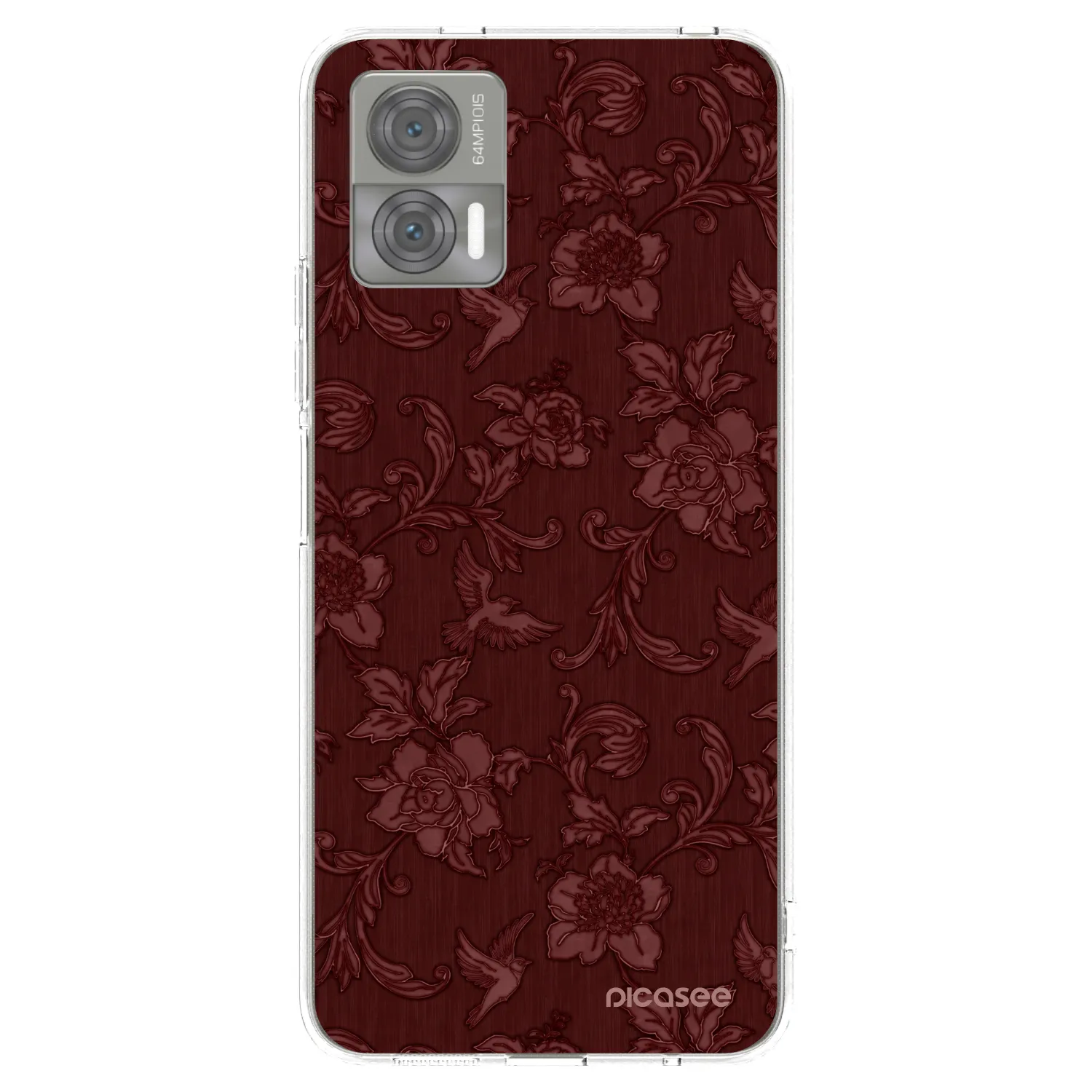 Picasee διαφανής θήκη σιλικόνης Motorola Edge 30 Neo - Red Elegance