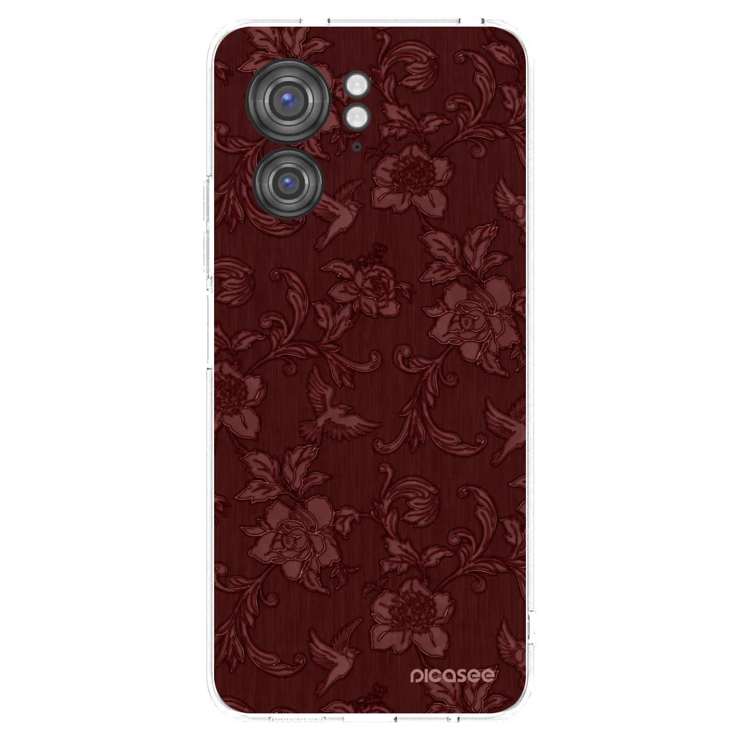 Picasee διαφανής θήκη σιλικόνης Motorola Edge 40 - Red Elegance