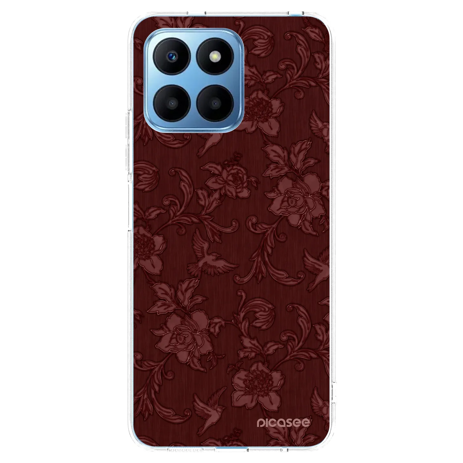 Picasee διαφανής θήκη σιλικόνης Honor 70 Lite - Red Elegance