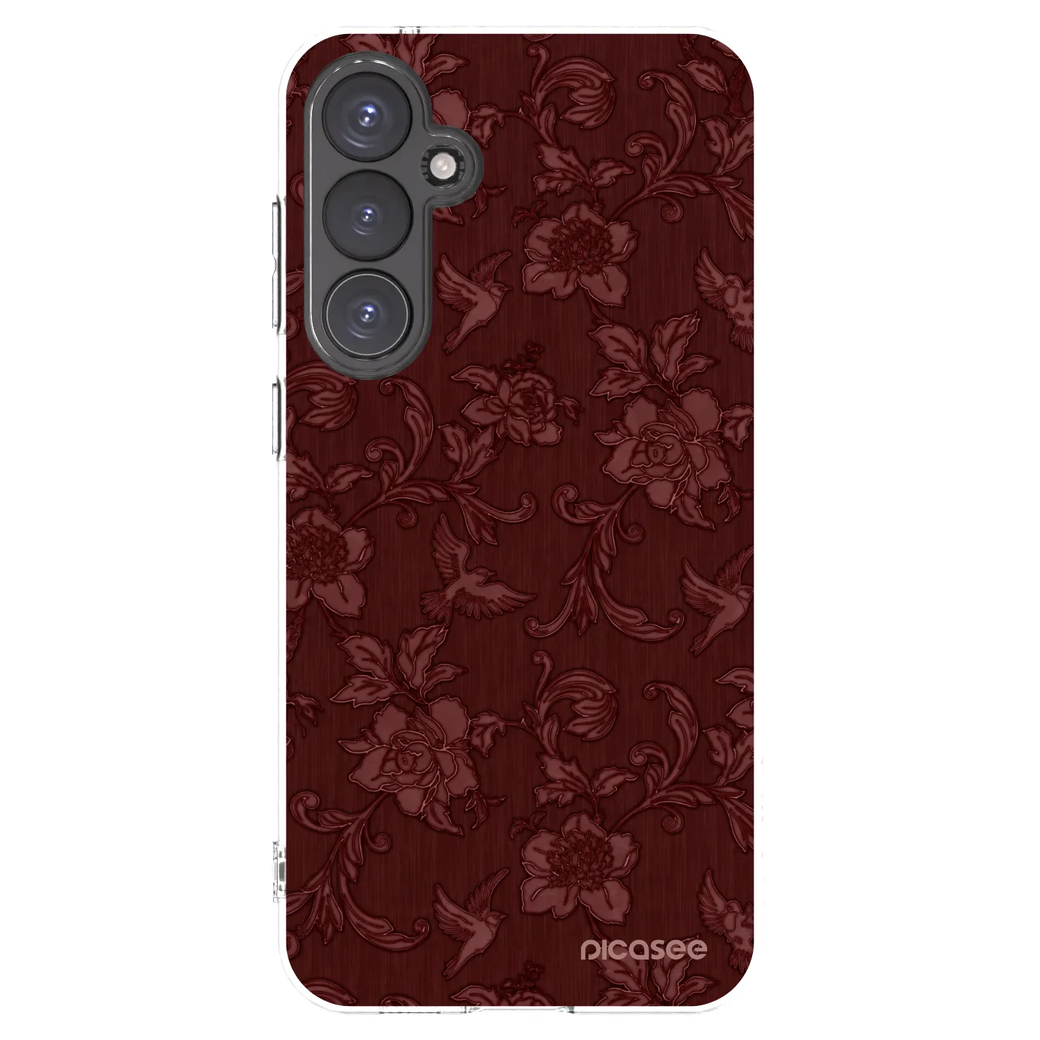 Picasee διαφανής θήκη σιλικόνης Samsung Galaxy S23 FE S711B - Red Elegance