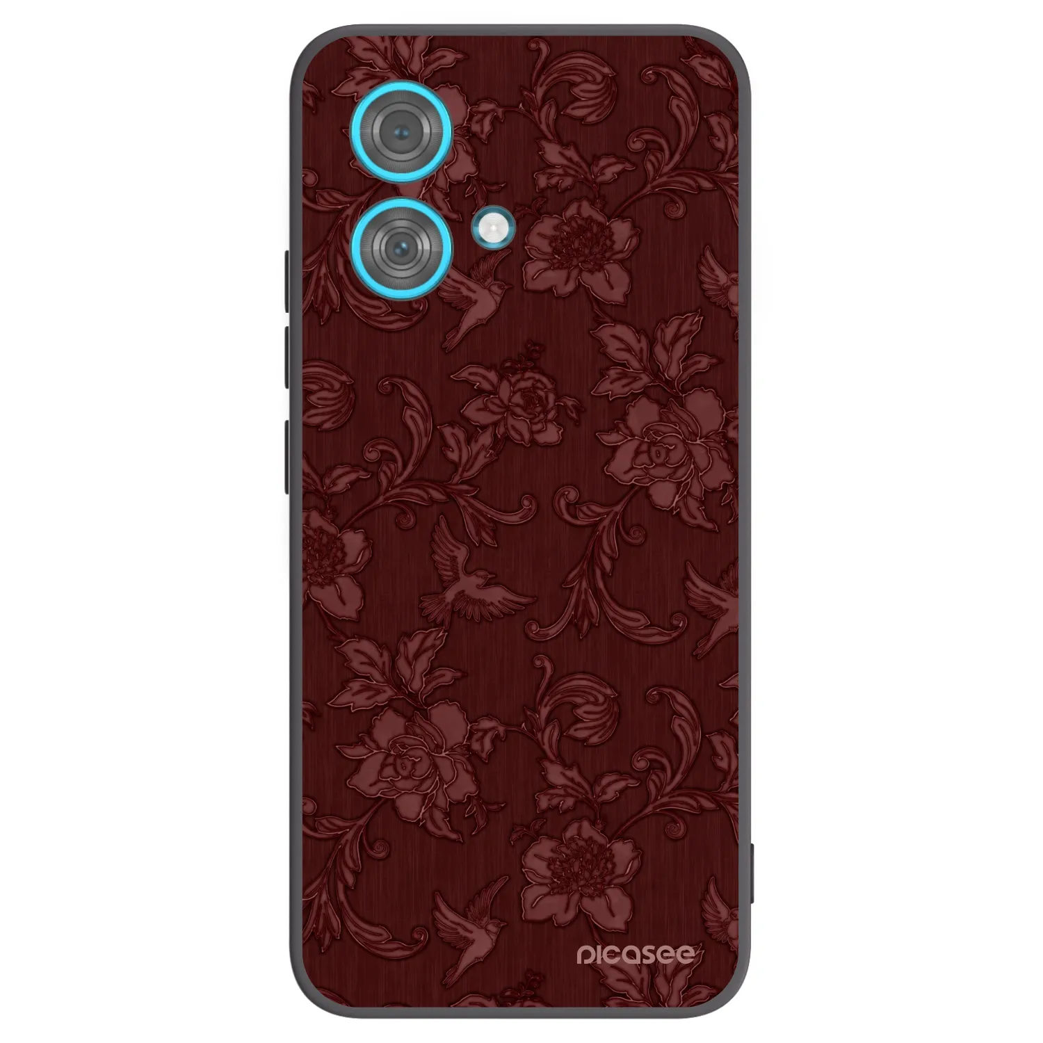Picasee Μαύρη θήκη σιλικόνης για Motorola Edge 40 Neo - Red Elegance