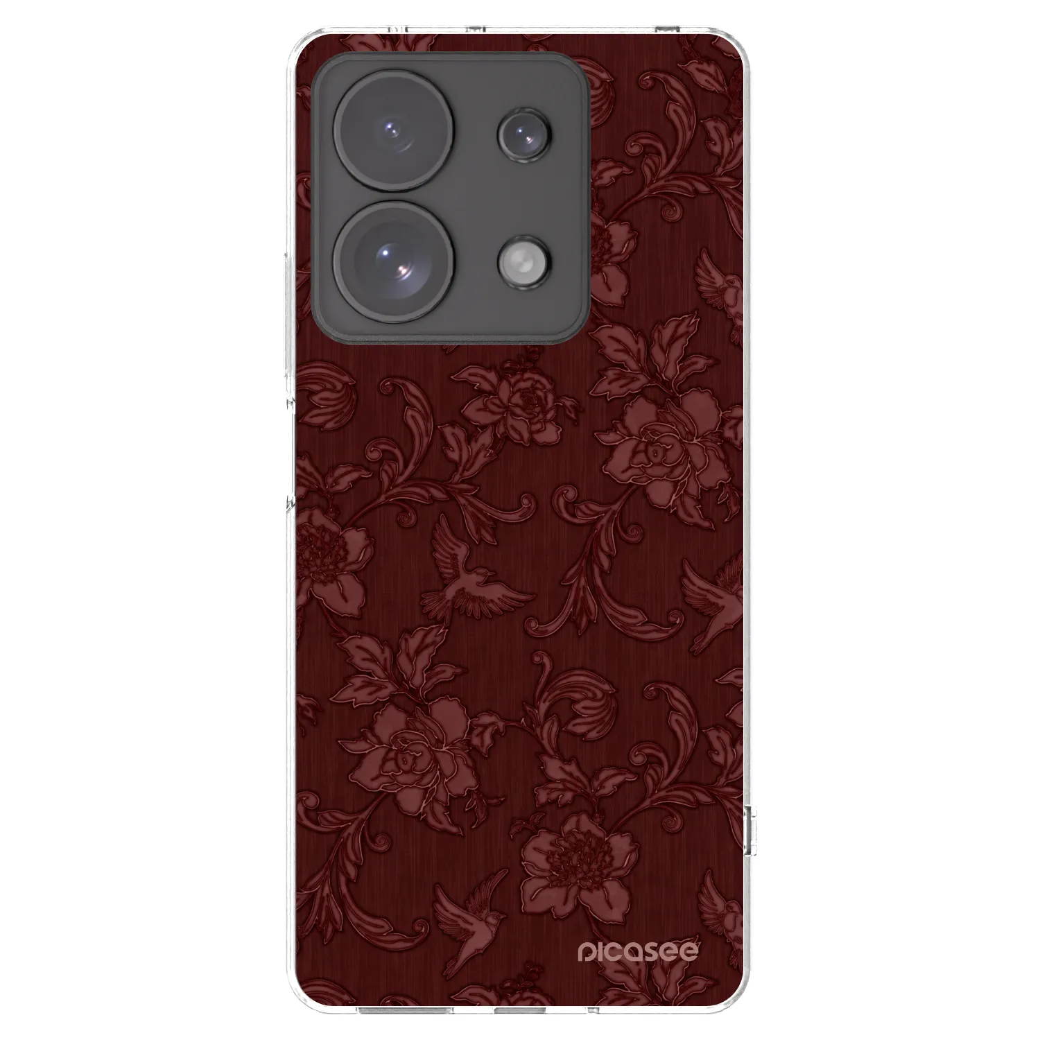 Picasee διαφανής θήκη σιλικόνης Xiaomi Redmi Note 13 Pro 4G - Red Elegance