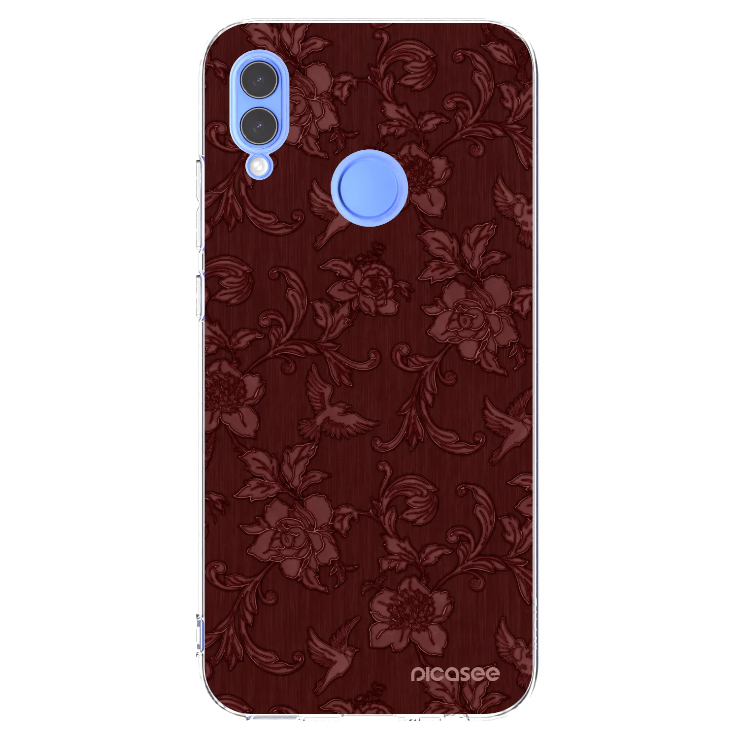 Picasee διαφανής θήκη σιλικόνης Honor 10 Lite - Red Elegance