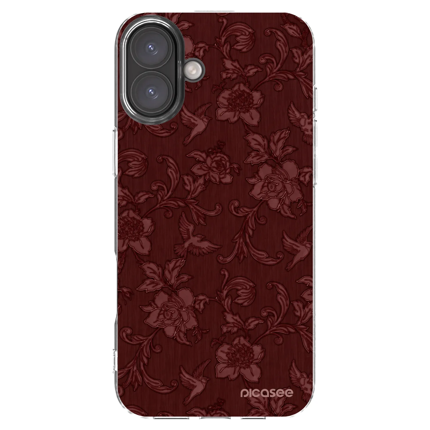 Picasee διαφανής θήκη σιλικόνης Apple iPhone 16 Plus - Red Elegance