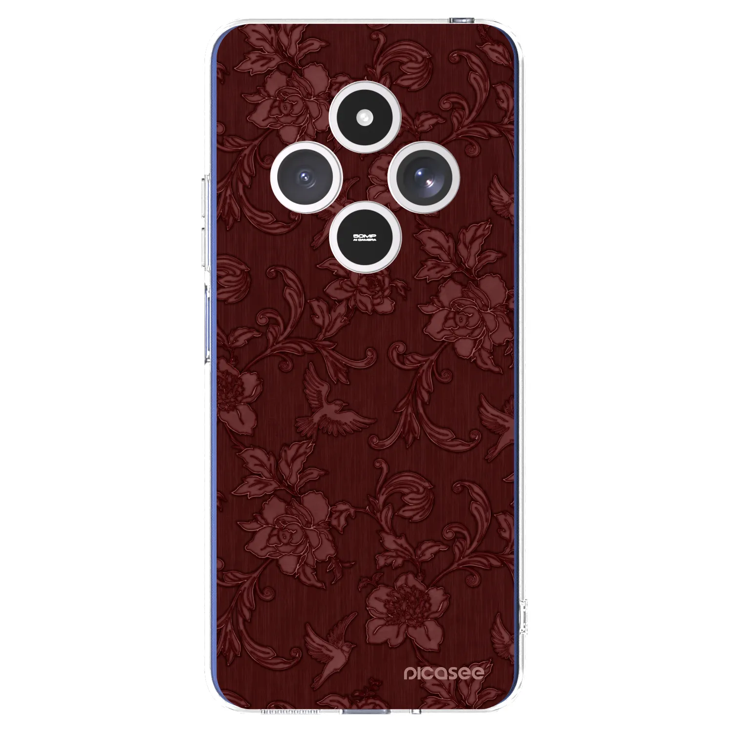 Picasee διαφανής θήκη σιλικόνης Xiaomi Redmi 14C - Red Elegance