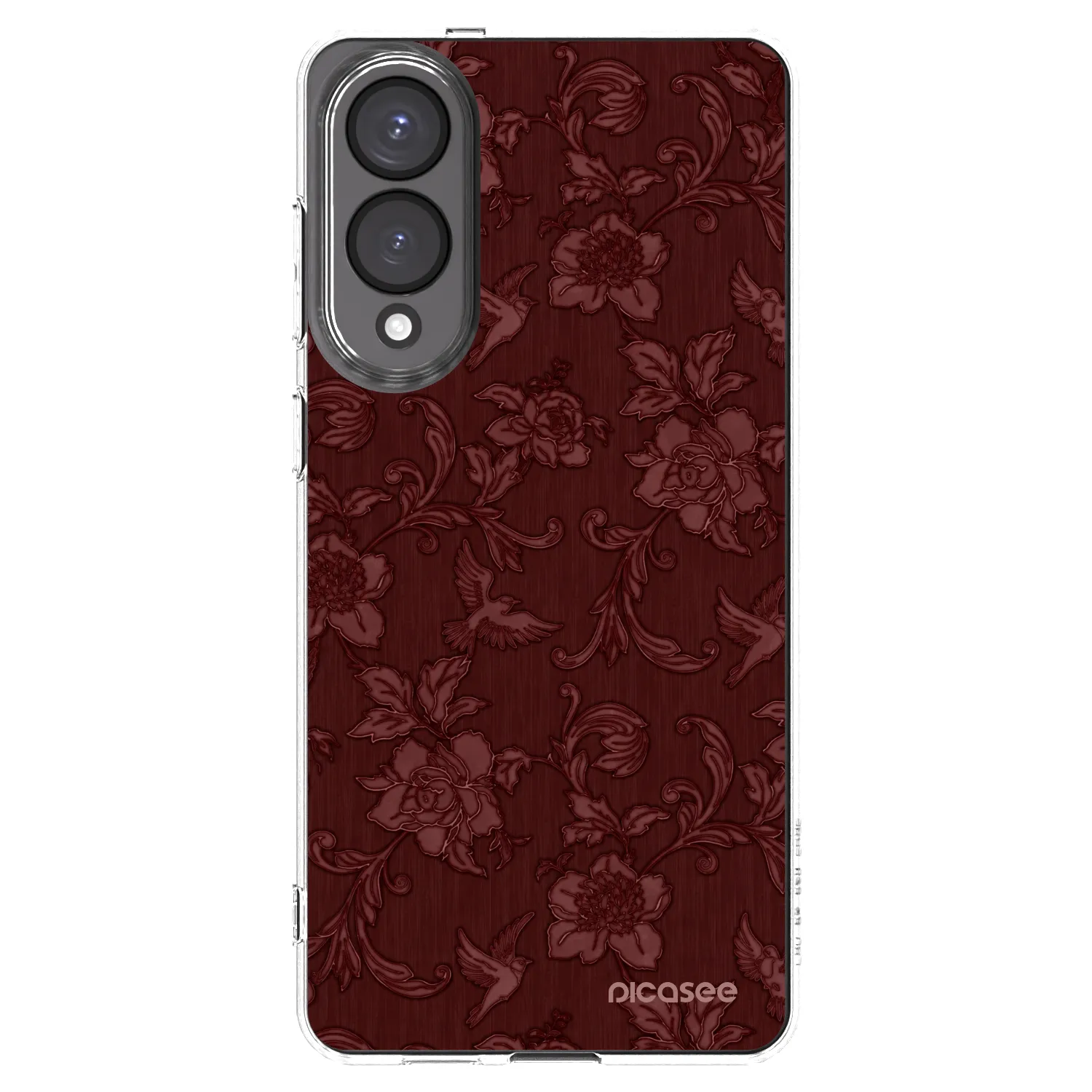 Picasee διαφανής θήκη σιλικόνης Samsung Galaxy S25 Edge 5G - Red Elegance