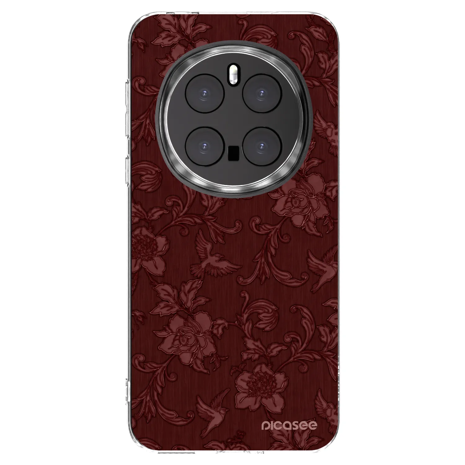 Picasee διαφανής θήκη σιλικόνης Honor Magic7 Pro 5G - Red Elegance