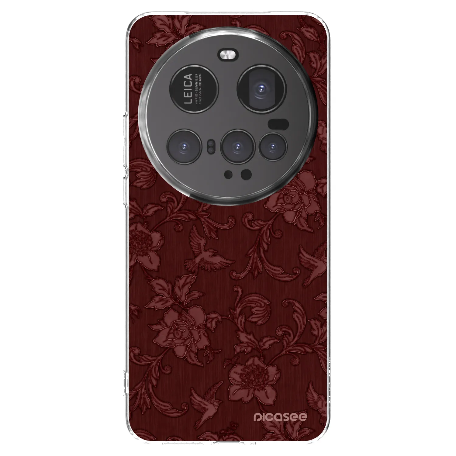 Picasee διαφανής θήκη σιλικόνης Xiaomi 15 Ultra - Red Elegance