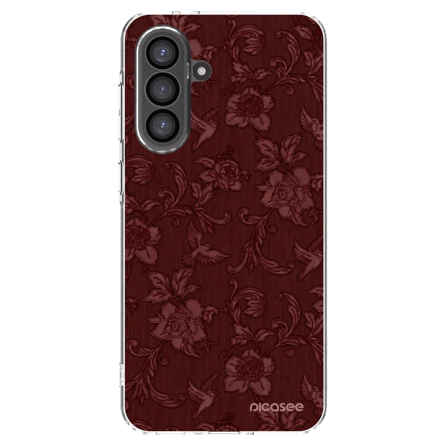 Picasee διαφανής θήκη σιλικόνης Samsung Galaxy A56 5G A566B - Red Elegance