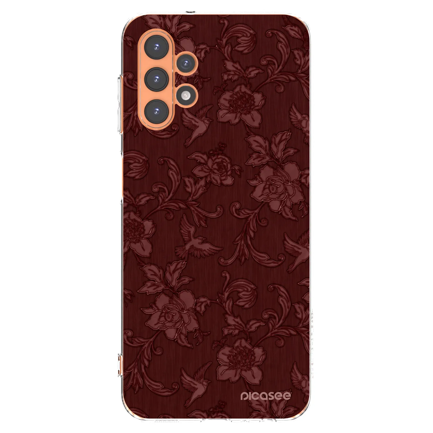 Picasee διαφανής θήκη σιλικόνης Samsung Galaxy A13 5G - Red Elegance