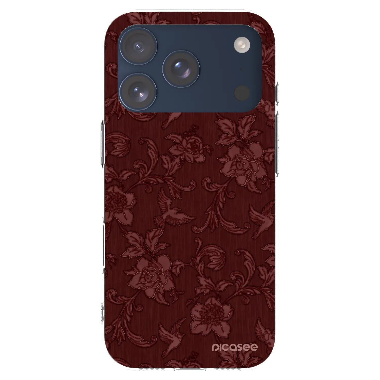 Picasee διαφανής θήκη σιλικόνης Apple iPhone 17 Pro - Red Elegance