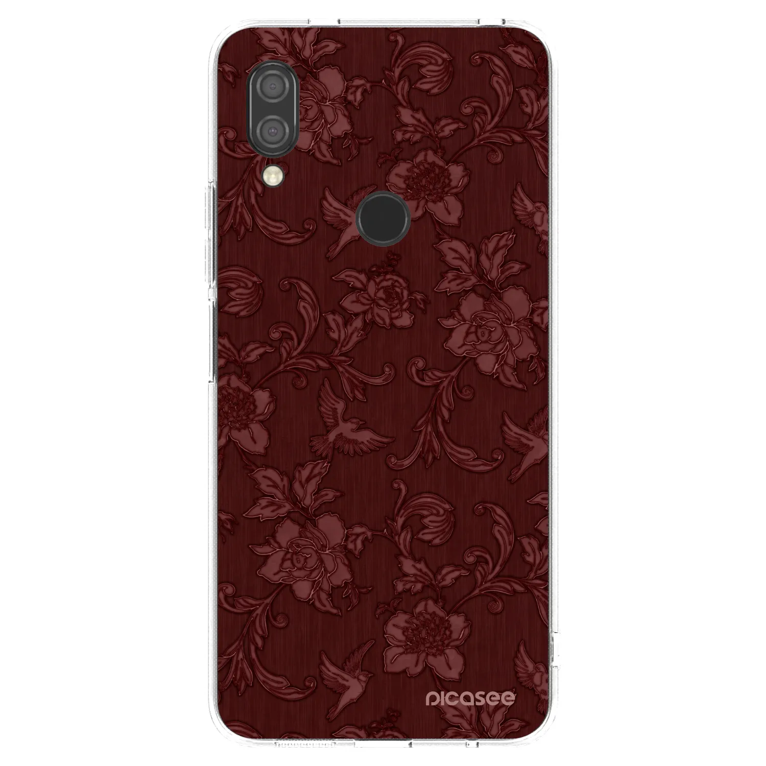 Picasee διαφανής θήκη σιλικόνης Xiaomi Redmi 7 - Red Elegance