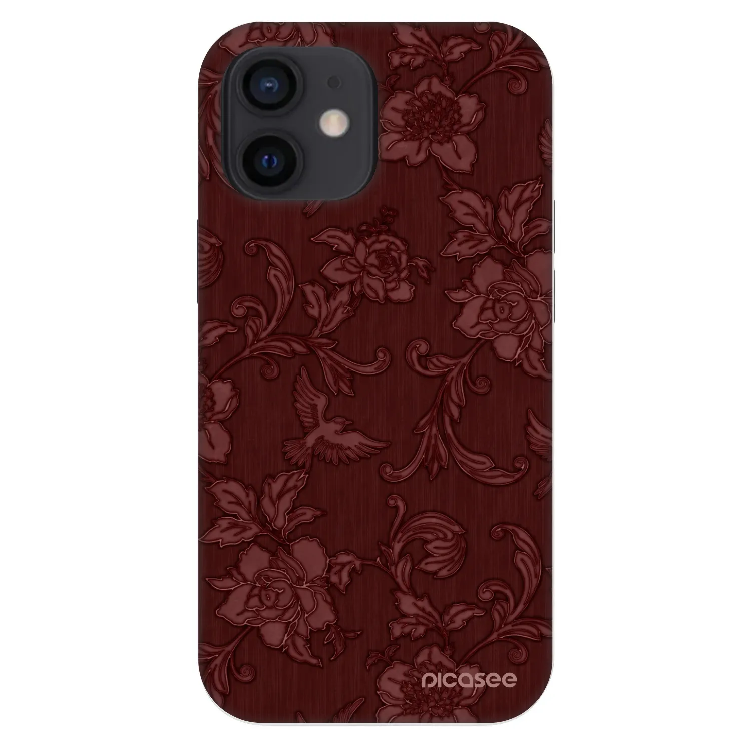 Picasee Fashion Case για Apple iPhone 12 mini - Red Elegance
