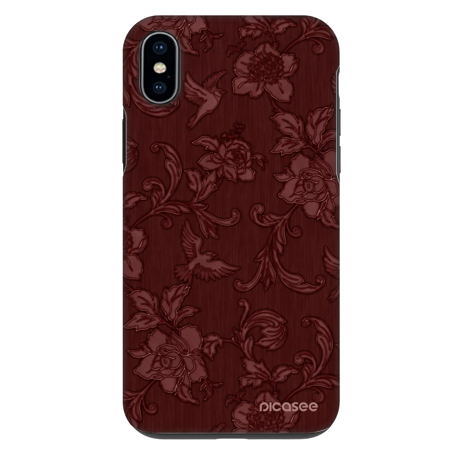 Picasee Fashion Case για Apple iPhone XS Max - Red Elegance