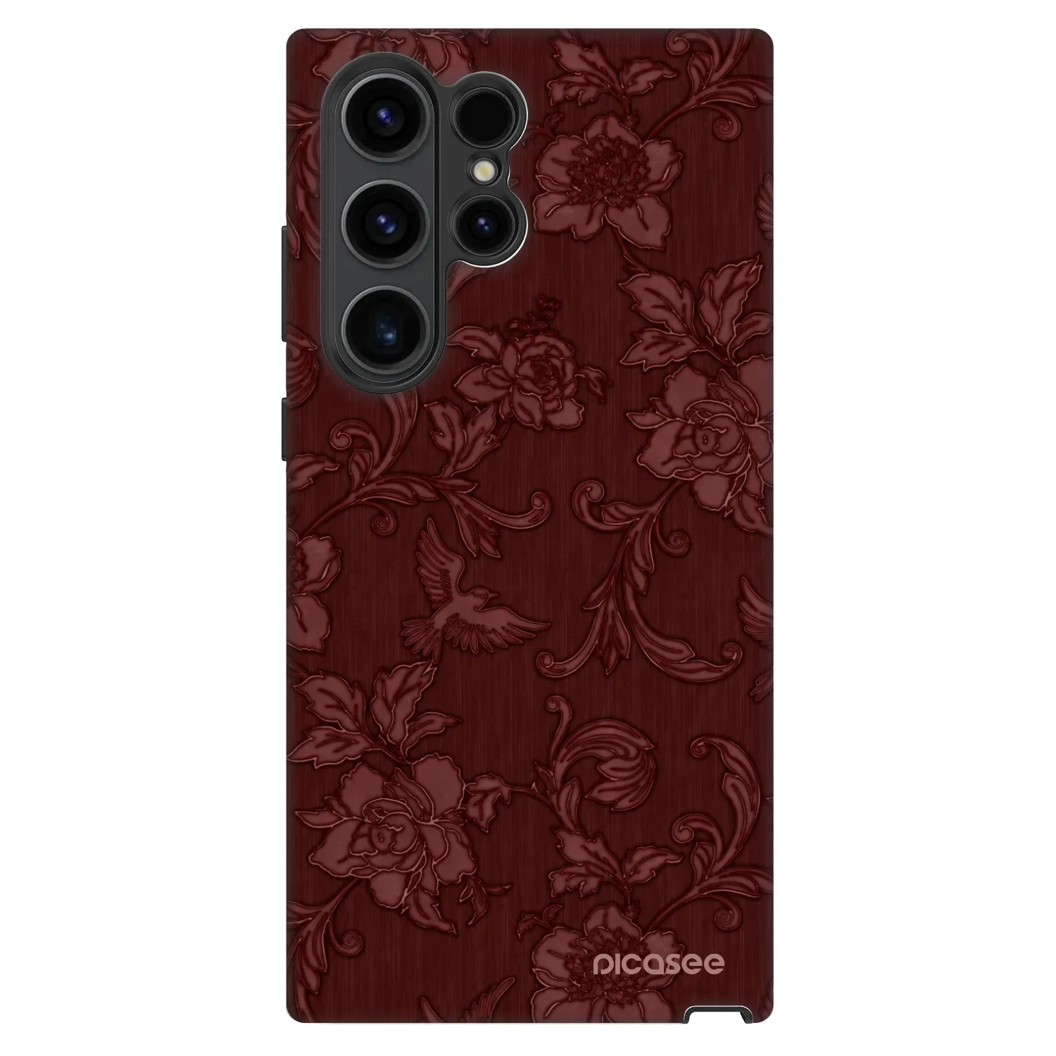Picasee Fashion Case για Samsung Galaxy S23 Ultra 5G - Red Elegance