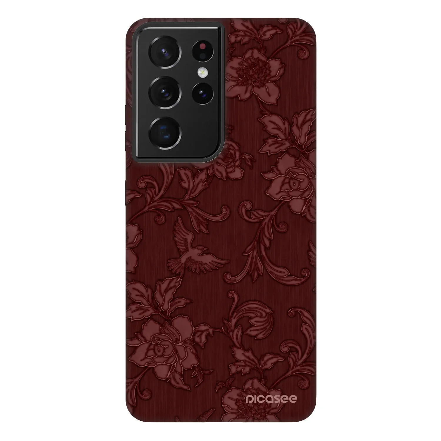 Picasee Fashion Case για Samsung Galaxy S21 Ultra 5G G998B - Red Elegance