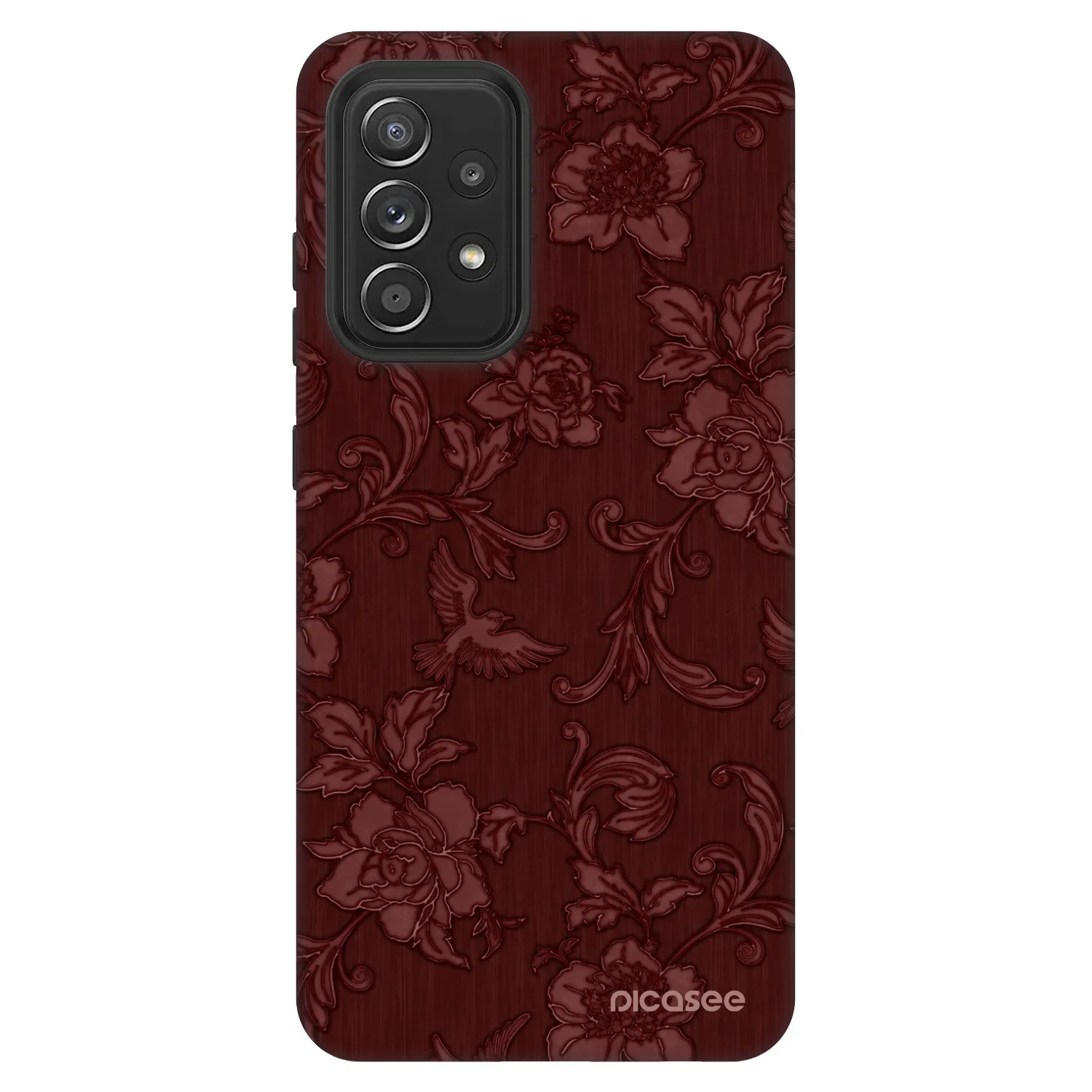 Picasee Fashion Case για Samsung Galaxy A52 5G A525F - Red Elegance