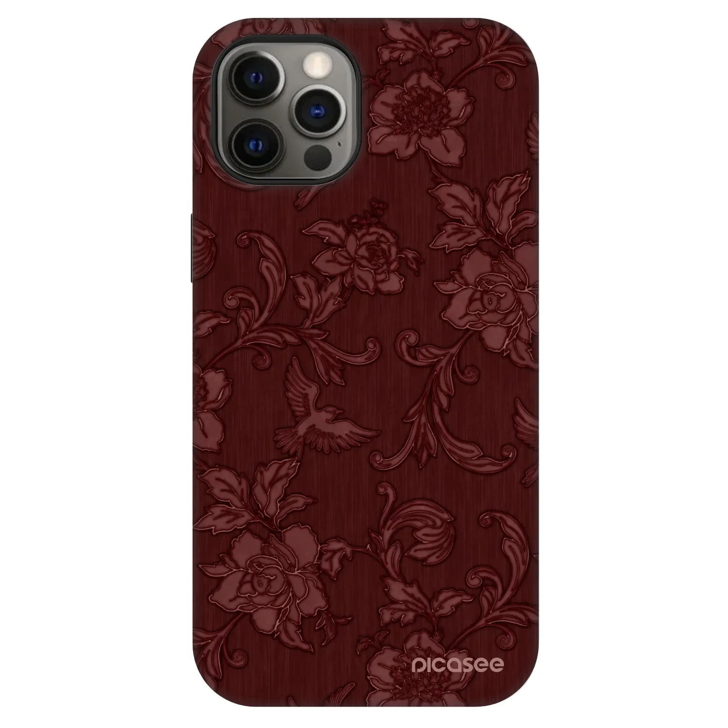 Picasee Fashion Case MagSafe για Apple iPhone 12 - Red Elegance