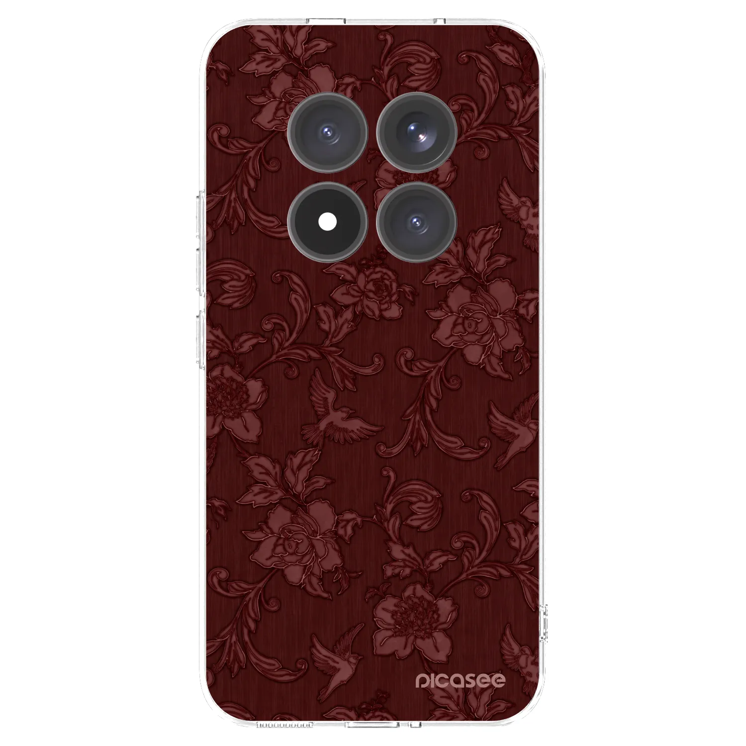 Picasee διαφανής θήκη σιλικόνης Xiaomi Redmi Note 15 Pro+ - Red Elegance