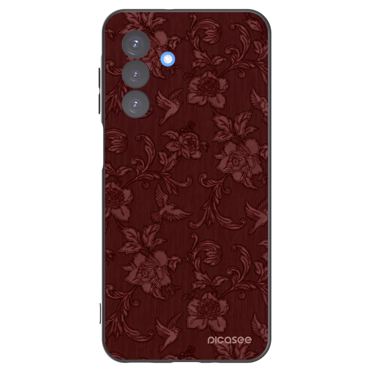 Picasee Μαύρη θήκη σιλικόνης για Samsung Galaxy A17 5G - Red Elegance
