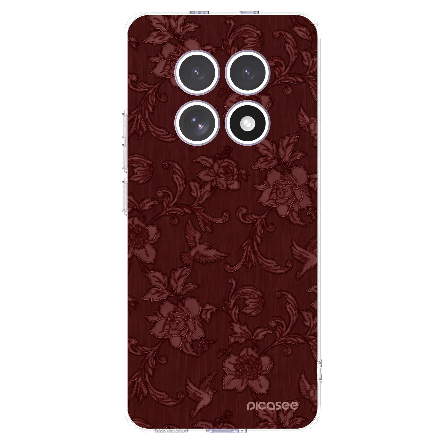 Picasee διαφανής θήκη σιλικόνης Xiaomi Redmi Note 15 4G - Red Elegance
