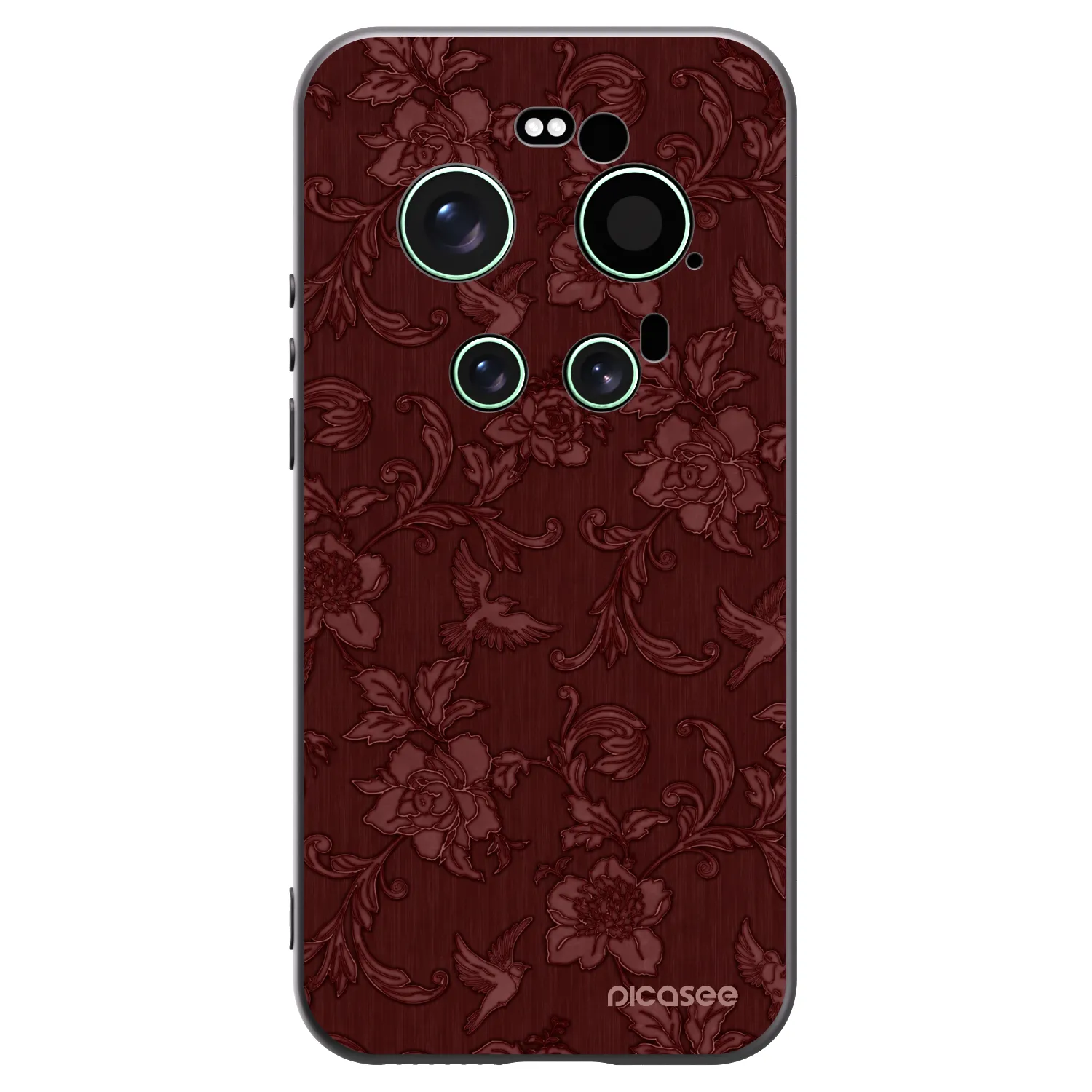 Picasee Μαύρη θήκη σιλικόνης για Xiaomi 17 Ultra - Red Elegance