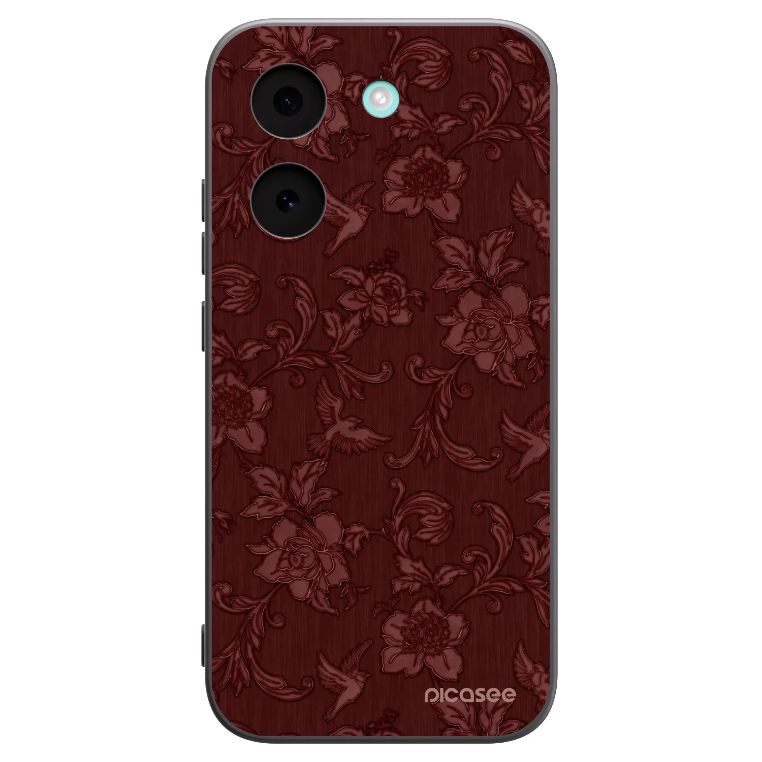 Picasee Μαύρη θήκη σιλικόνης για Xiaomi Poco X8 Pro - Red Elegance