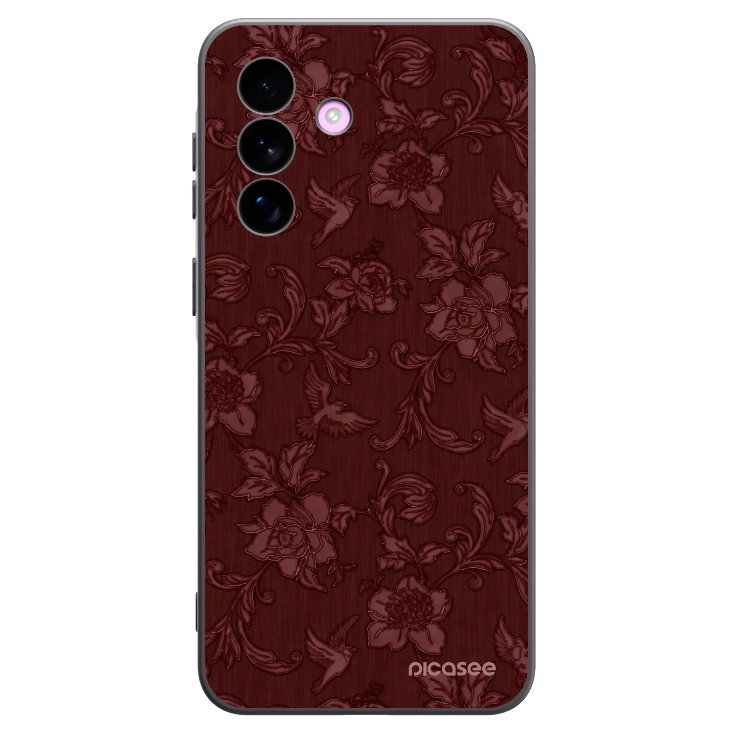 Picasee Μαύρη θήκη σιλικόνης για Samsung Galaxy A57 5G - Red Elegance