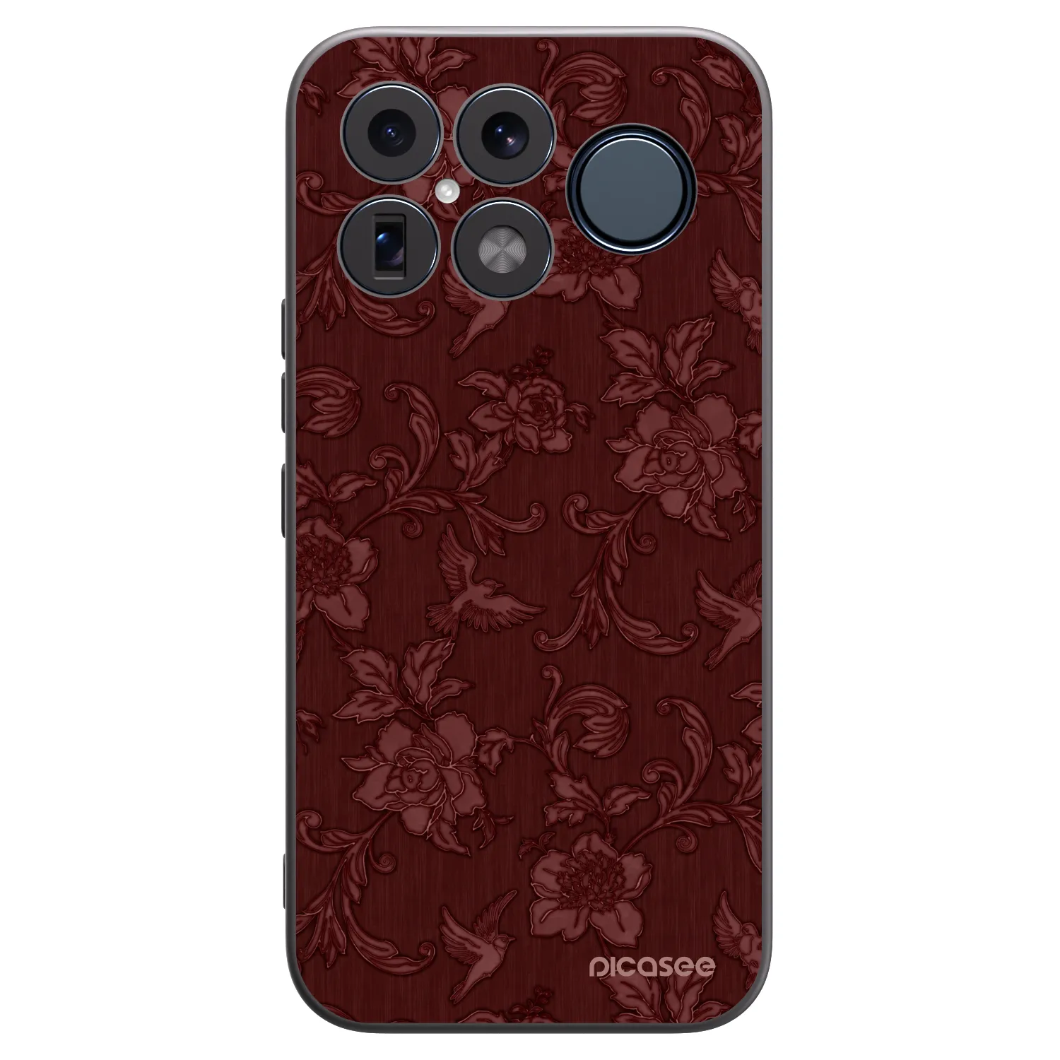 Picasee Μαύρη θήκη σιλικόνης για Xiaomi Poco F8 Ultra - Red Elegance