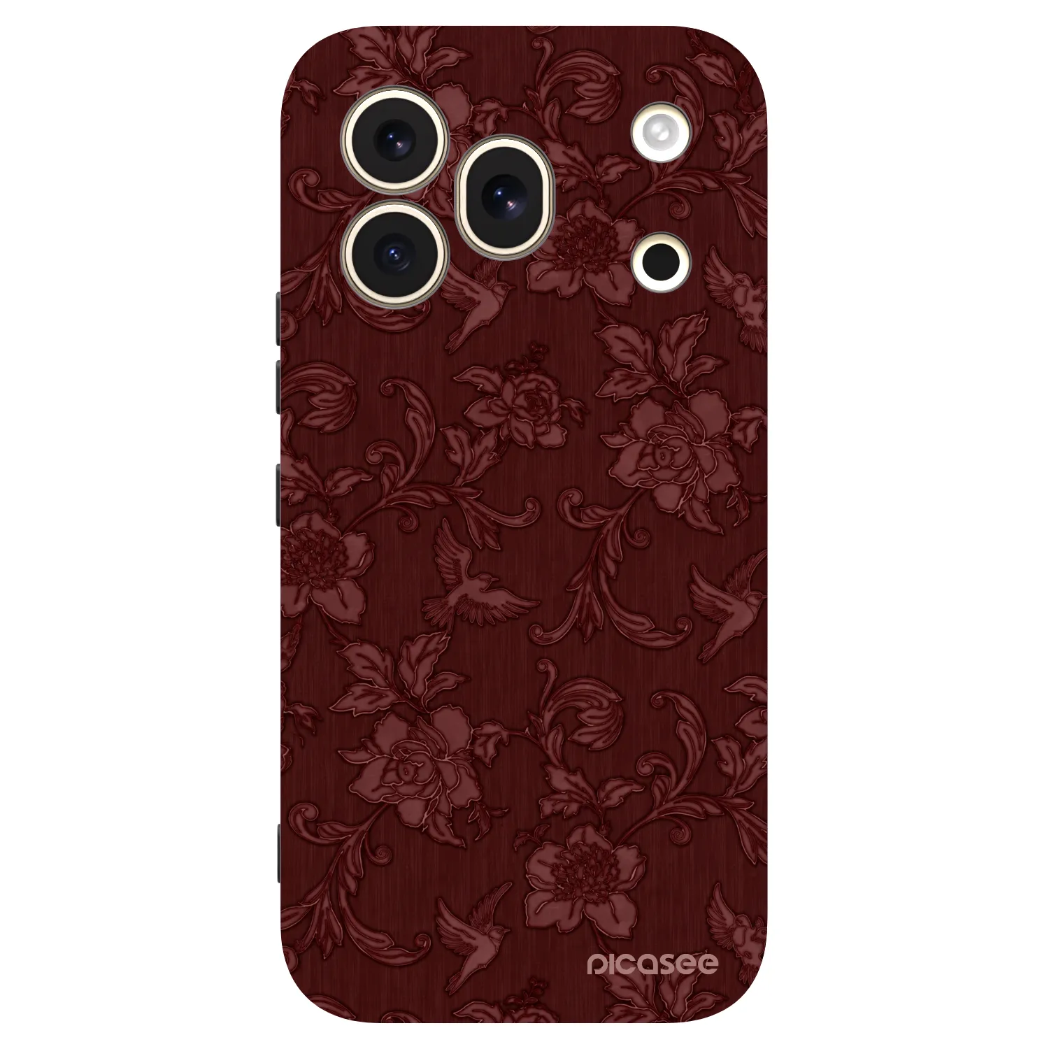 Picasee Μαύρη θήκη σιλικόνης για Honor 600 Pro - Red Elegance