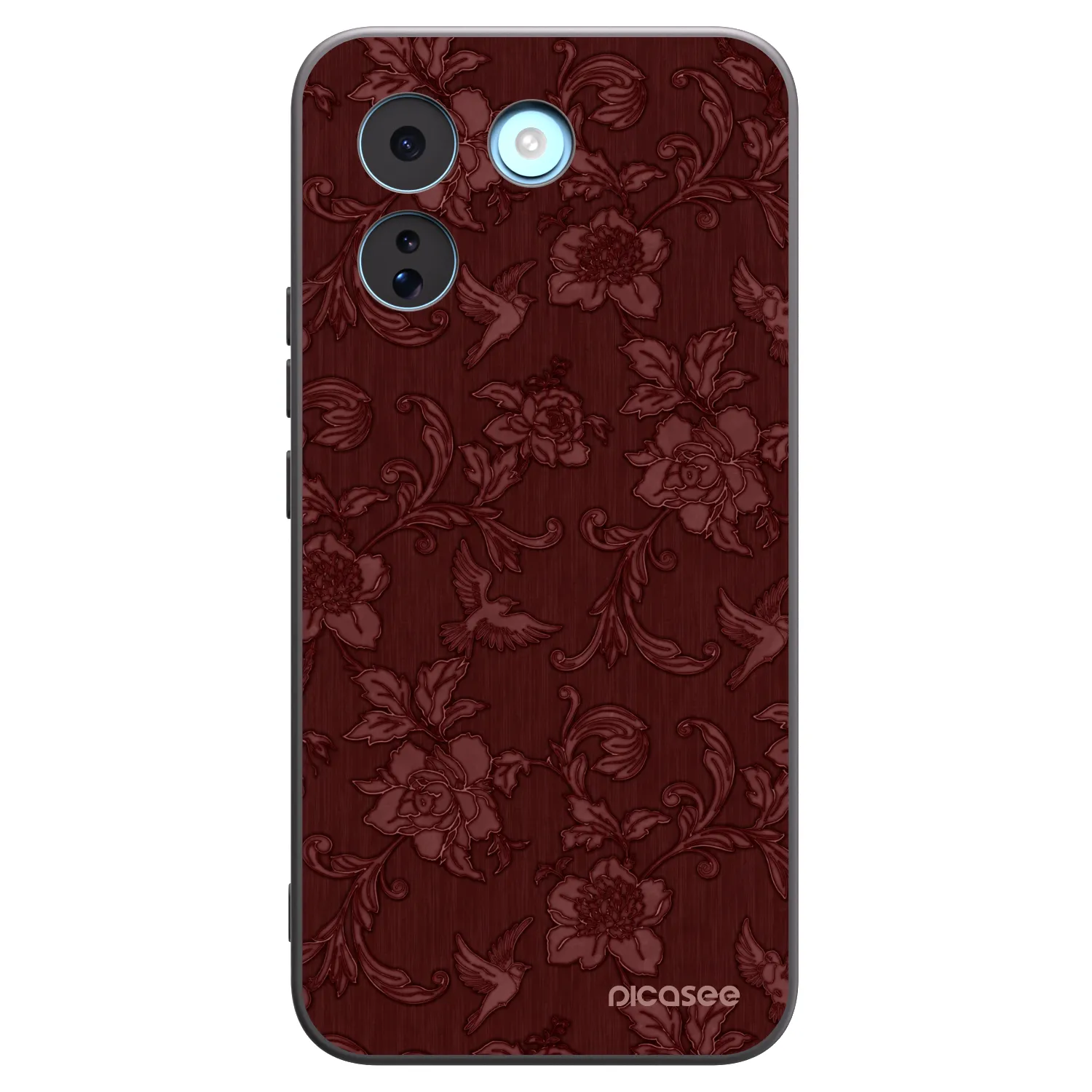 Picasee Μαύρη θήκη σιλικόνης για Xiaomi Redmi Note 17 Pro MAX 5G - Red Elegance