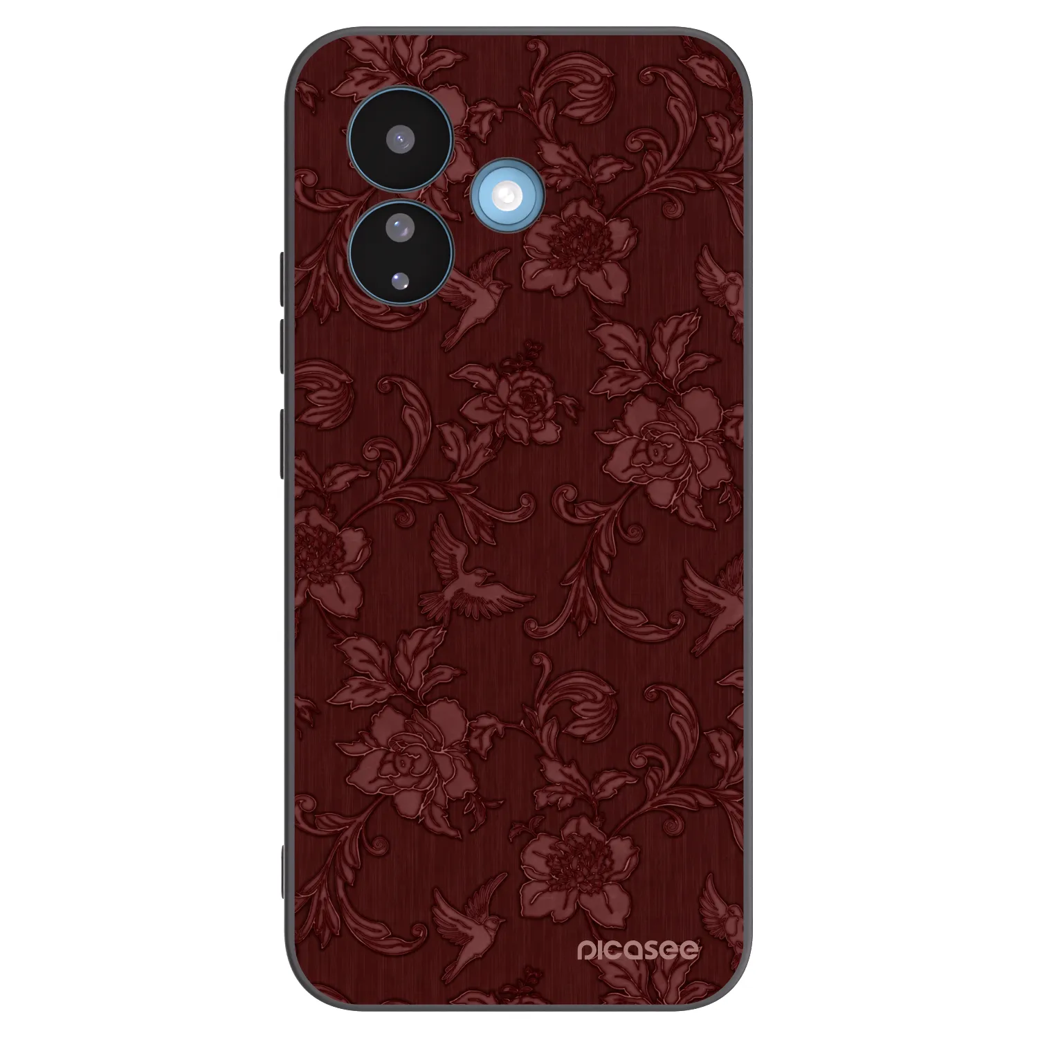 Picasee Μαύρη θήκη σιλικόνης για Xiaomi Redmi Note 17 Pro 5G - Red Elegance