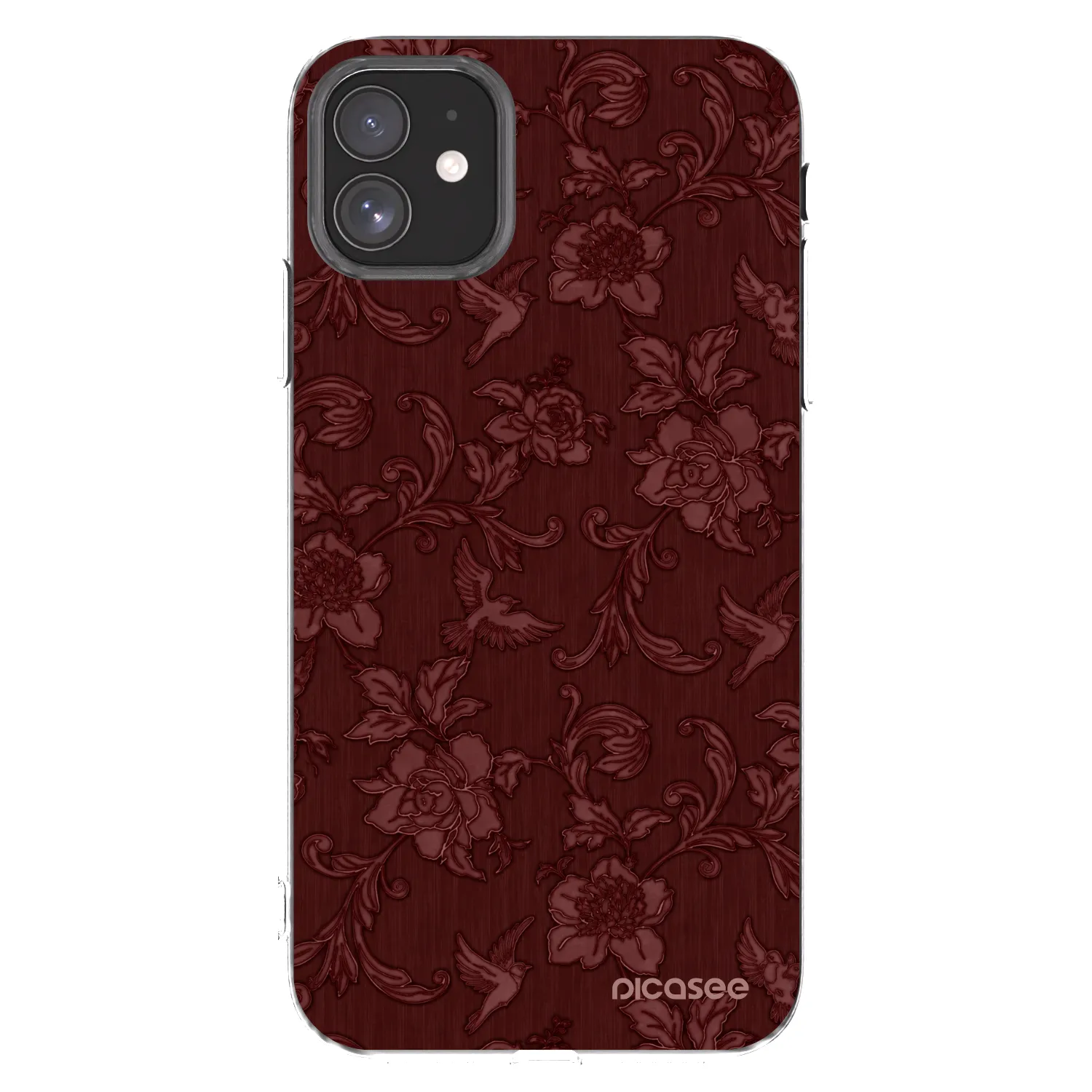 Picasee διαφανής θήκη σιλικόνης Apple iPhone 11 - Red Elegance