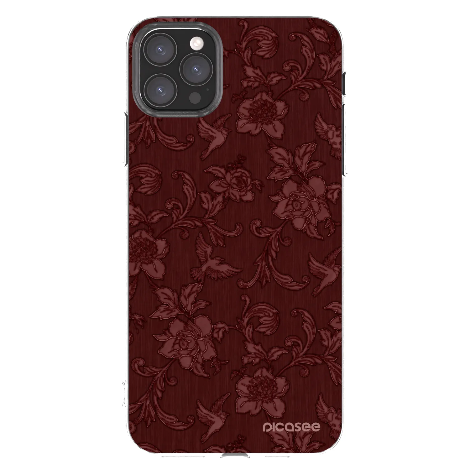 Picasee διαφανής θήκη σιλικόνης Apple iPhone 11 Pro Max - Red Elegance