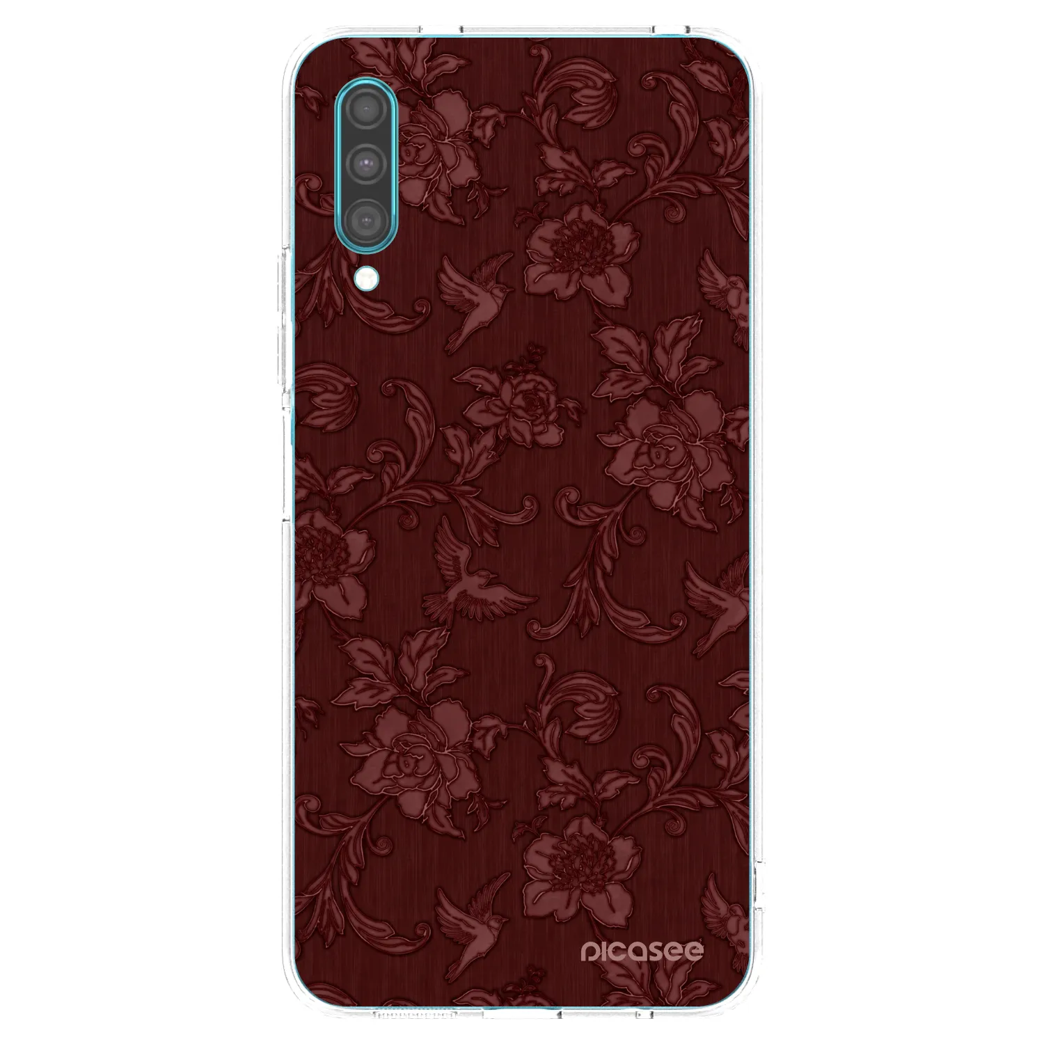Picasee διαφανής θήκη σιλικόνης Samsung Galaxy A30s A307F - Red Elegance