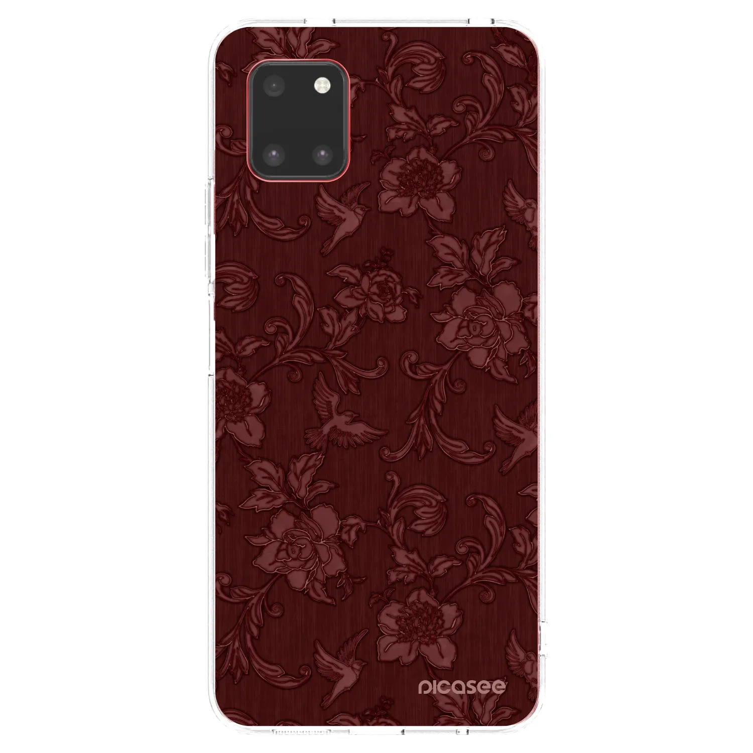 Picasee διαφανής θήκη σιλικόνης Samsung Galaxy Note 10 Lite N770F - Red Elegance