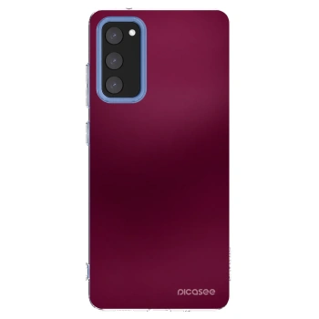Picasee διαφανής θήκη σιλικόνης Samsung Galaxy S20 FE - Velvet Bordeaux