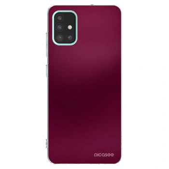 Picasee διαφανής θήκη σιλικόνης Samsung Galaxy M31s - Velvet Bordeaux