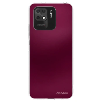 Picasee διαφανής θήκη σιλικόνης Xiaomi Redmi 10C - Velvet Bordeaux