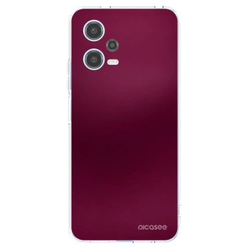 Picasee διαφανής θήκη σιλικόνης Xiaomi Redmi Note 12 5G - Velvet Bordeaux