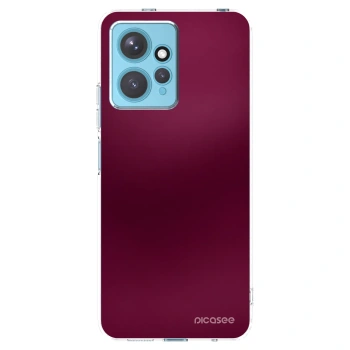 Picasee διαφανής θήκη σιλικόνης Xiaomi Redmi Note 12 4G - Velvet Bordeaux