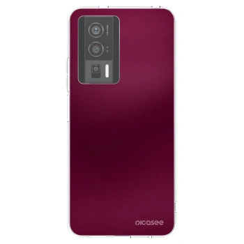 Picasee διαφανής θήκη σιλικόνης Xiaomi Poco F5 Pro 5G - Velvet Bordeaux
