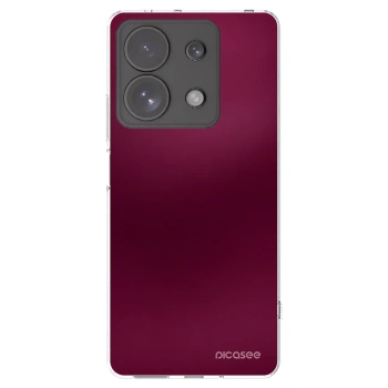 Picasee διαφανής θήκη σιλικόνης Xiaomi Redmi Note 13 Pro 4G - Velvet Bordeaux