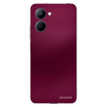 Picasee διαφανής θήκη σιλικόνης Realme C33 (2023) - Velvet Bordeaux